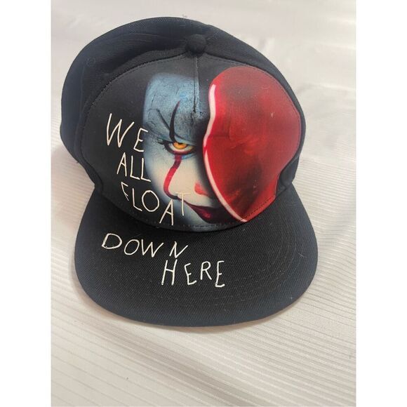 IT Movie Stephen King Pennywise Rare We All Float Snap Back Hat - Picture 2 of 5